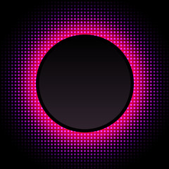 Abstract background glowing neon circle