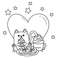 Isolated kawaii cartoon design vector illustration