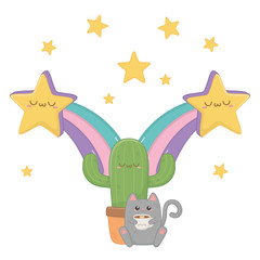 Isolated kawaii cartoons design vector illustration