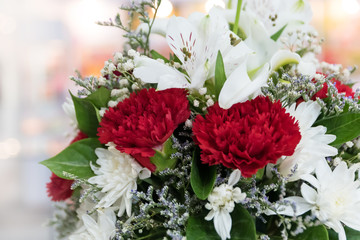 Beautiful bouquet of flowers colorful, flower decoration, Floral arrangement