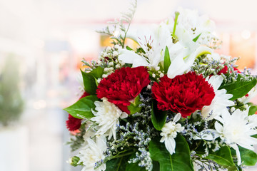 Beautiful bouquet of flowers colorful, flower decoration, Floral arrangement