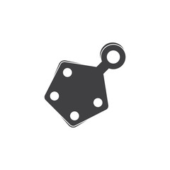 simple geometric tag label symbol vector