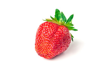 Red berry strawberry isolated on white background
