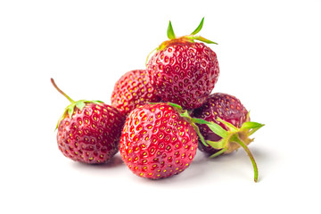 Fresh Juicy Strawberry Isolated on white background.