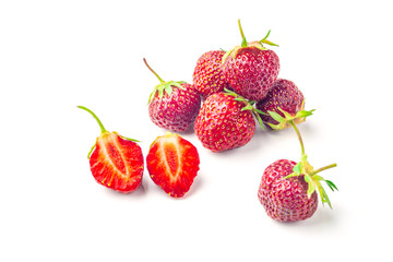 Fresh Juicy Strawberry Isolated on white background.