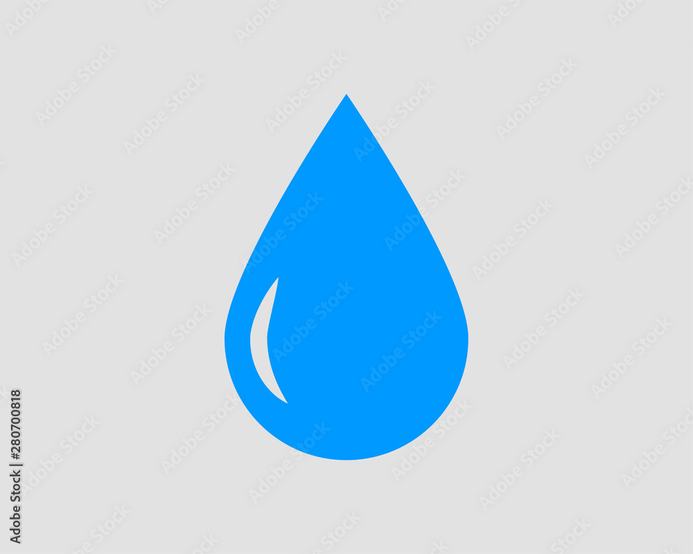 Poster drop water icon vector isolated design element