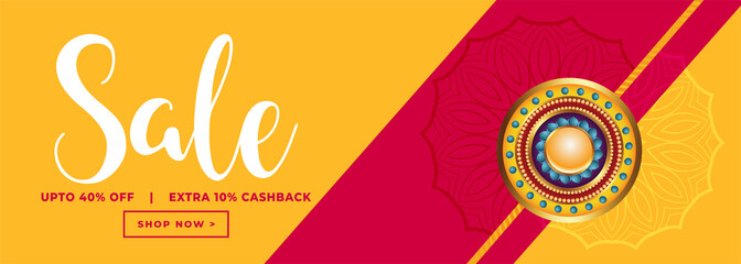indian raksha bandhan sale banner design