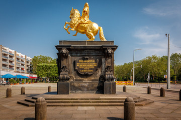 Der Goldene Reiter in Dresden