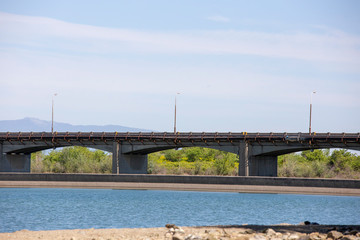 Fototapeta premium Bridge over Aliakmonas River in Greece