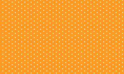 Cotton fabric Orange seamless polka dot pattern. Vector illustration