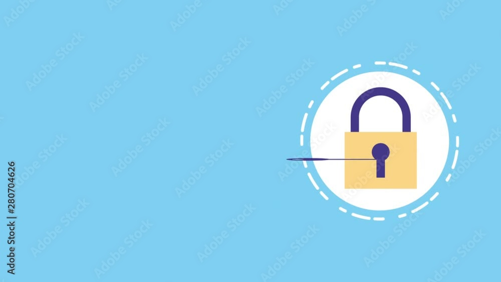 Poster safe secure padlock with key