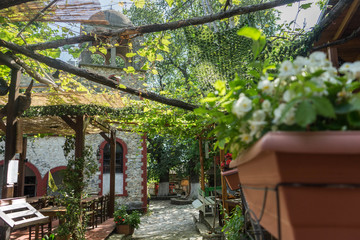 Palaios Panteleimonas, traditional greek village near the town of Platamonas, Olypus Riviera in Greece