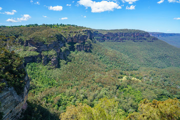 Fototapeta na wymiar hiking the prince henry cliff walk, blue mountains, australia 53