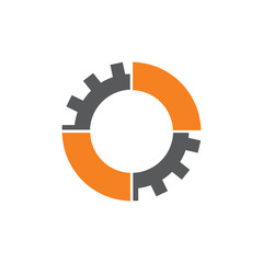 cog machine geometric part symbol vector