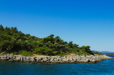 tropical island in the sea