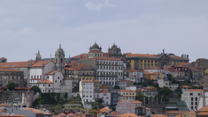 Naklejka na ściany i meble Porto panorama with palace castle