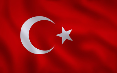 Turkey Flag Image Full Frame