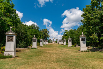 der Kalvarienberg von Tihany, einer Stadt auf der gleichnamigen Halbinsel im Balaton, Ungarn