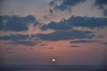 奄美大島　離島　夕焼け　夕日　