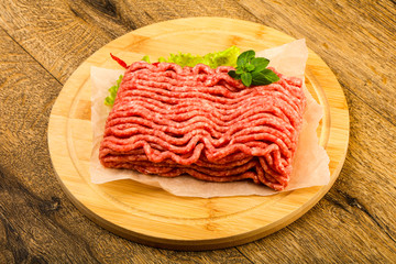 Minced beef meat