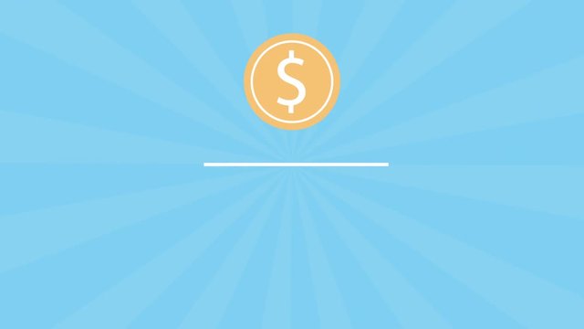 bitcoin virtual money video animation