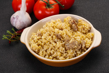 Bulgur with meat