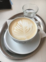 cup of coffee on table