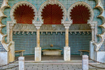 Famous fountain - Fonta da pipa in Sintra, Portugal