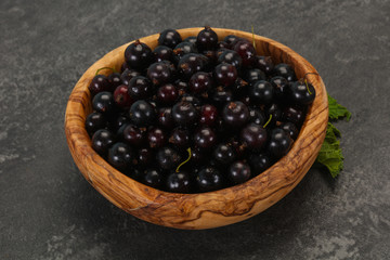 Fresh ripe sweet black currant