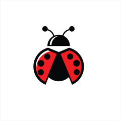 Fototapeta premium lady bug logo icon