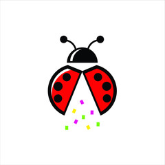 lady bug logo icon