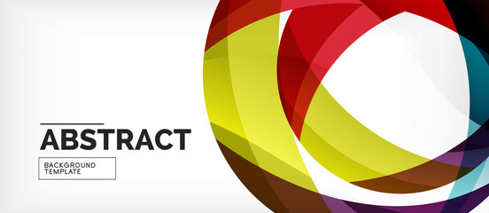 Obraz premium Colorful wave lines abstract background, color line for business or techno presentation