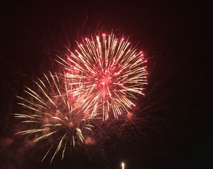 Obraz premium fireworks in the sky