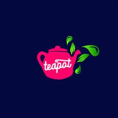 tea pot logo icon