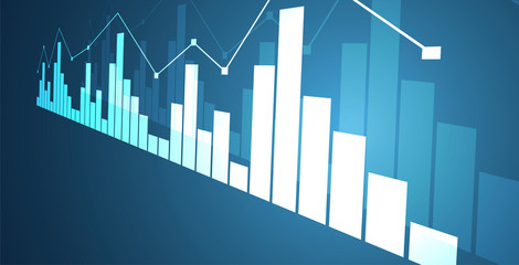 Fototapeta premium sfondo, grafico, economia, guadagni, successo, istogramm