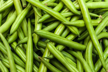 frische grüne Bohnen 