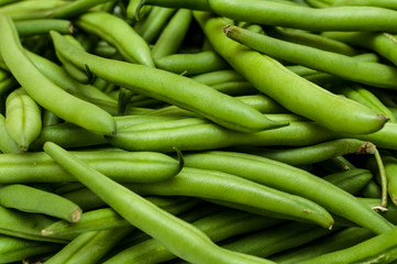 frische grüne Bohnen 