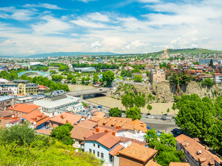 Rooftops of the Old Town in Tbilisi, capital of Georgia
