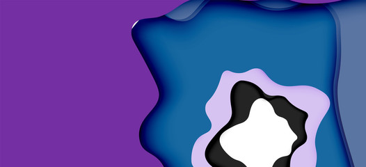 Abstract cut out abstract waves for web design. Color geometric pattern. Vector abstract geometric dynamic pattern frame