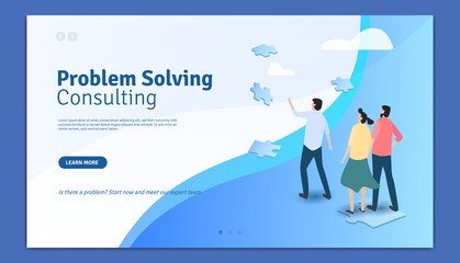 Problem Solving Consulting Web Page Design Template