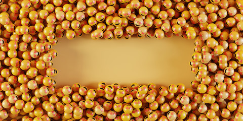 Infinite emoticons 3d rendering background, social media and communications concept