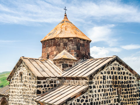 Armenian church, part of Sevanavank monastic complex in Armenia