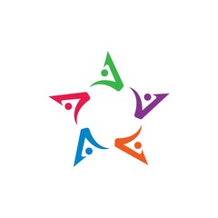 Star logo vector icon design