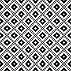 Seamless geometric pattern. Abstract monochrome background. Black and white texture. Diagonal design.