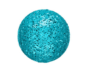 Big data concept. Huge amount 3d letters and numbers of blue ball, isolated on white. 3D illustration.