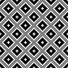 Abstract monochrome background. Seamless geometric pattern. Black and white texture. Diagonal design.