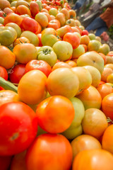Close-up of tomatoes at a public market