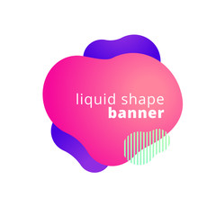 Vector Abstract fluid or liquid banner. Colorful gradient liquid banner for minimal banner,logo,social post. Abstract Background. Eps10 Vector.