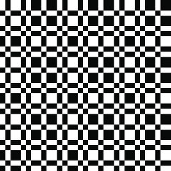 Abstract geometric background. Black and white texture. Seamless pattern. Checkered design.