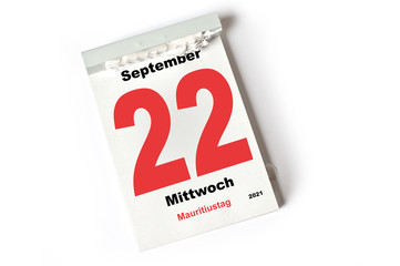 22. September 2021 Mauritiustag